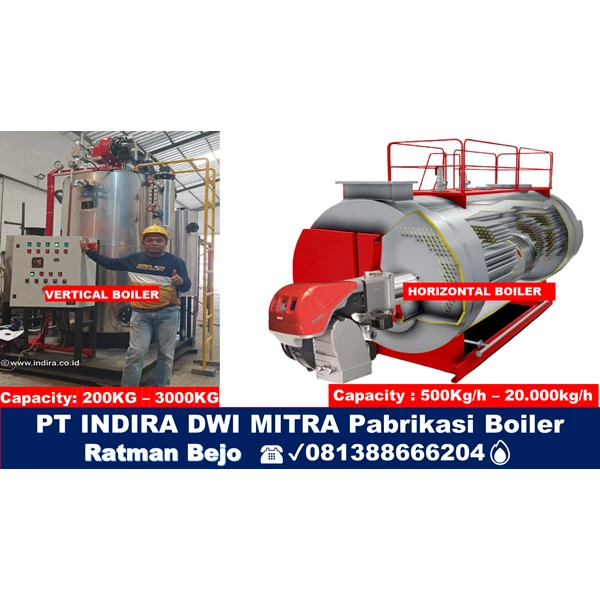 Manufacturing Fire Tube Steam Boiler - PT Indira Dwi Mitra -Tangerang