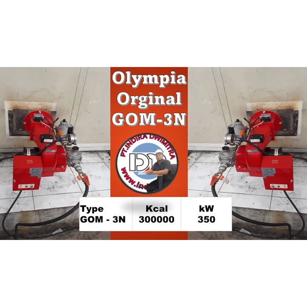 Gas Burner Olympia Type GOM-3N Original - PT Indira Dwi Mitra