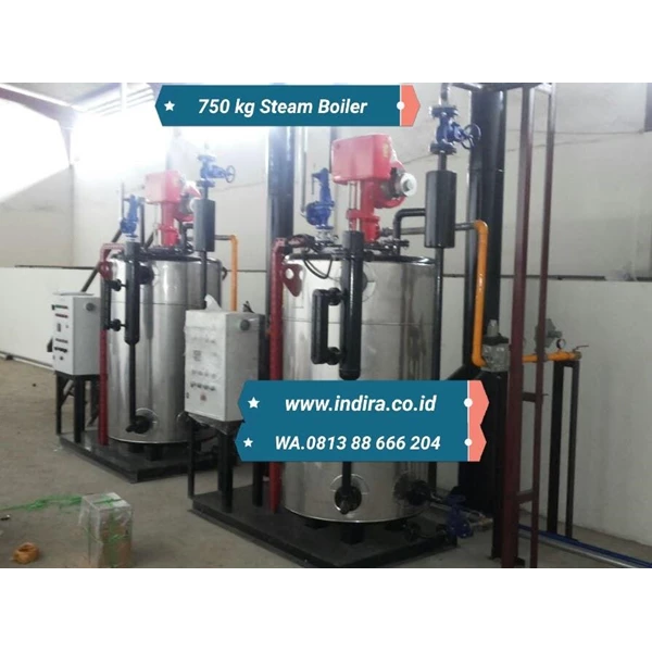 Steam boiler gas - dual fuel boiler