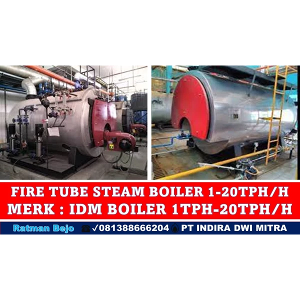 Fire Tube Steam Boiler- Boiler Pipa Api Horizontal