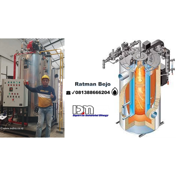 Vertical Steam Boiler Dual Fuel Gas-1Ton-2Ton-3Ton