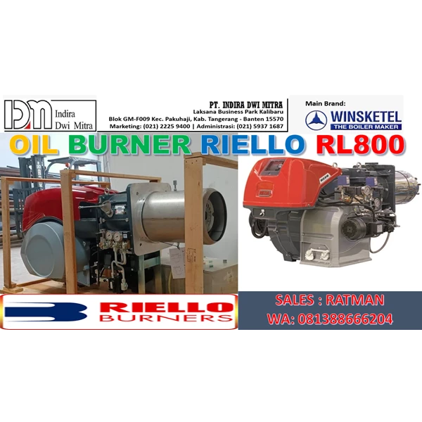 Sales Oil Burner Riello RL800-Burner Gas Riello -Oil Burner RL800 -Dual Fuel Riello Burner